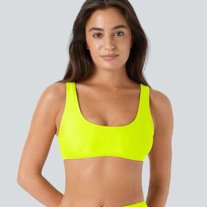 Halara Solid U Neck Bikini Top XS